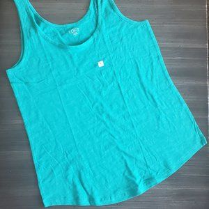 LOFT Outlet Green Sleevless Tank Top